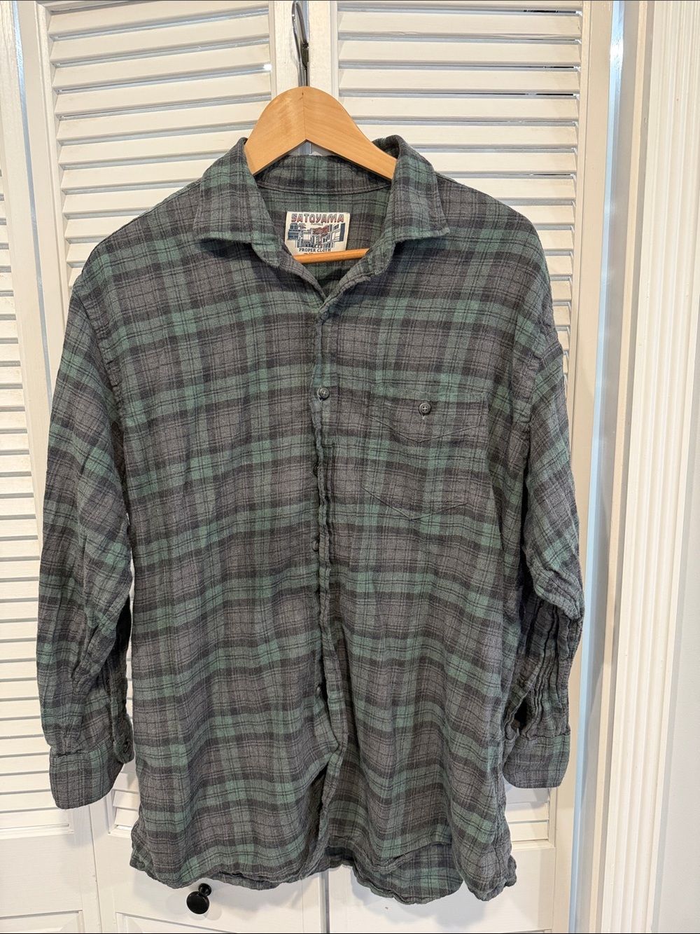 Proper Cloth Satoyama Cotton Flannel Plaid Casual Button-Down Shirt